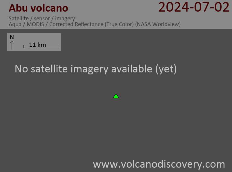 Latest Satellite Images of Abu Volcano | VolcanoDiscovery
