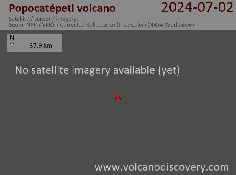 Popocatepetl satellite image sat1
