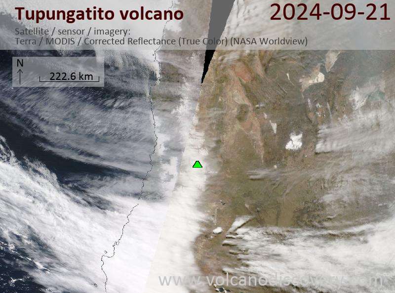 Latest Satellite Images Of Tupungatito Volcano Volcanodiscovery