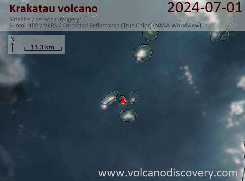 krakatau satellite image Suomi NPP (NASA)