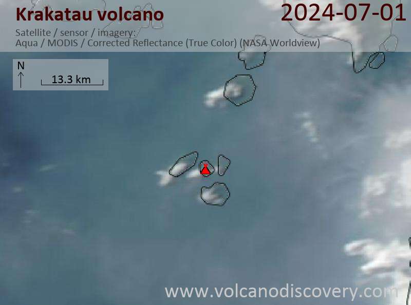krakatau satellite image Aqua (NASA)