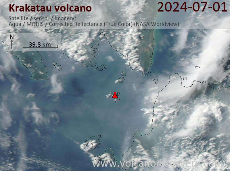 krakatau satellite image Aqua (NASA)