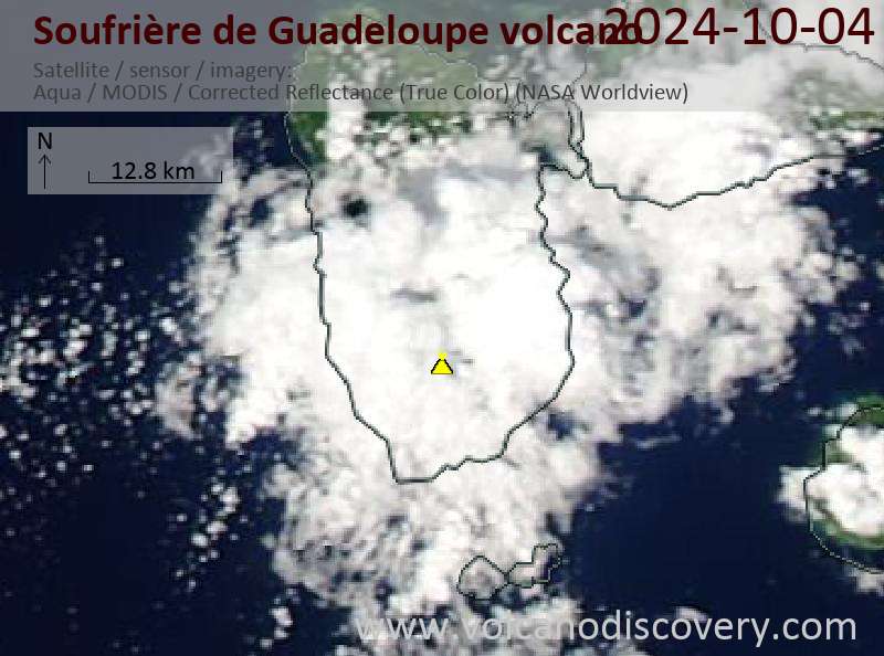 Latest Satellite Images Of Soufriere De Guadeloupe Volcano Volcanodiscovery